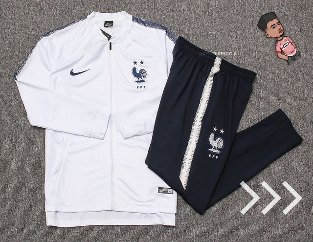 TRACKSUIT FRANÇA WHITE 2018