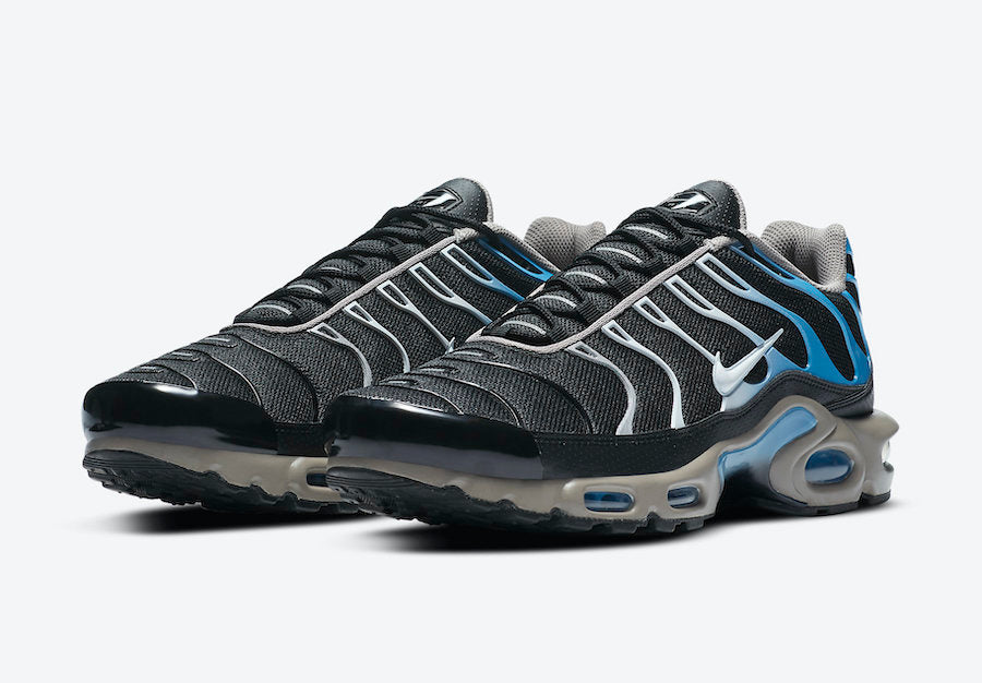 AIR MAX PLUS BLACK, BLUE AND GREY