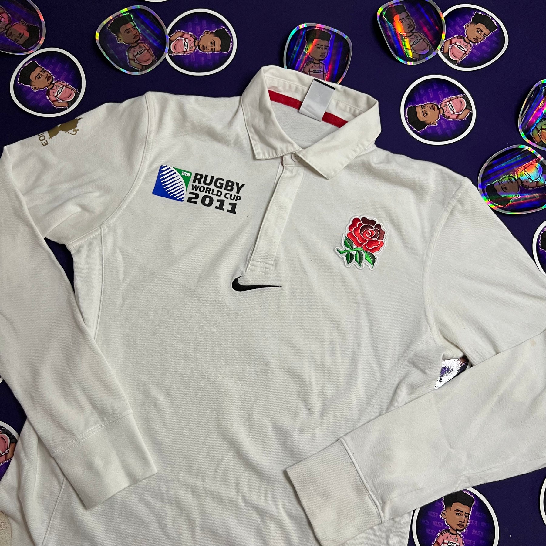MANGA LONGA POLO INGLATERRA RUGBY WORLD CUP 2011