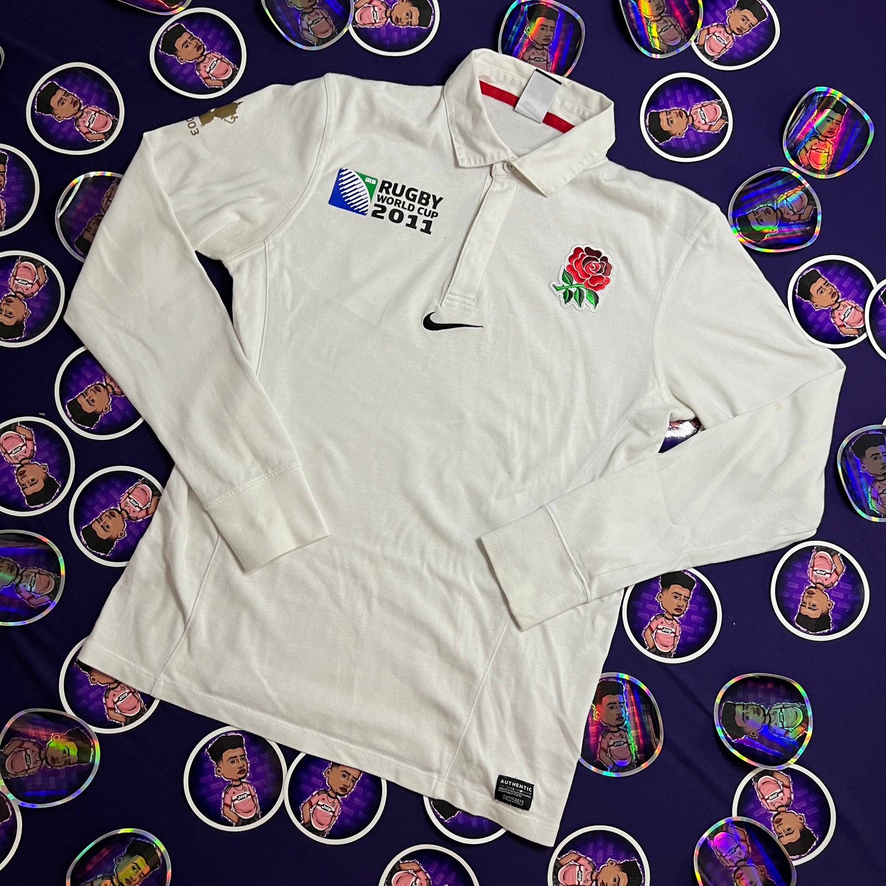 MANGA LONGA POLO INGLATERRA RUGBY WORLD CUP 2011