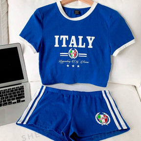 CONJUNTO FEMININO TOP ITÁLIA TRICOTADO