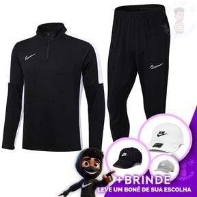 CONJUNTO NIKE PRETA DRY-FIT + [BONÉ DE BRINDE]