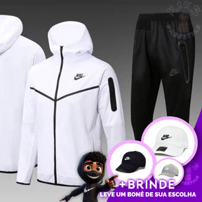 CONJUNTO NIKE TECH FLEECE BRANCO