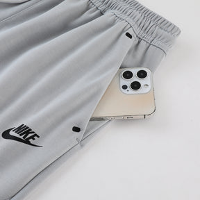 CONJUNTO NIKE TECH FLEECE PRETO & CINZA